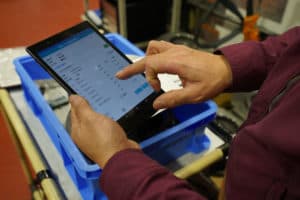 スマートフォン実績入力の様子5