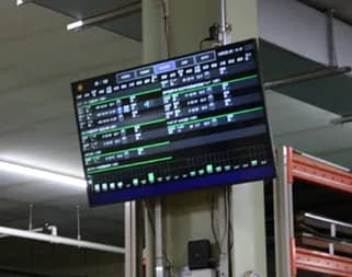 部署、工程ごとに設置した視える化システム